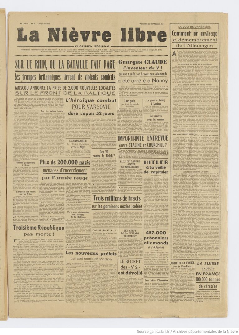 Jean Lhospied et La Nièvre Libre : L&rsquo;histoire du Journal du Centre